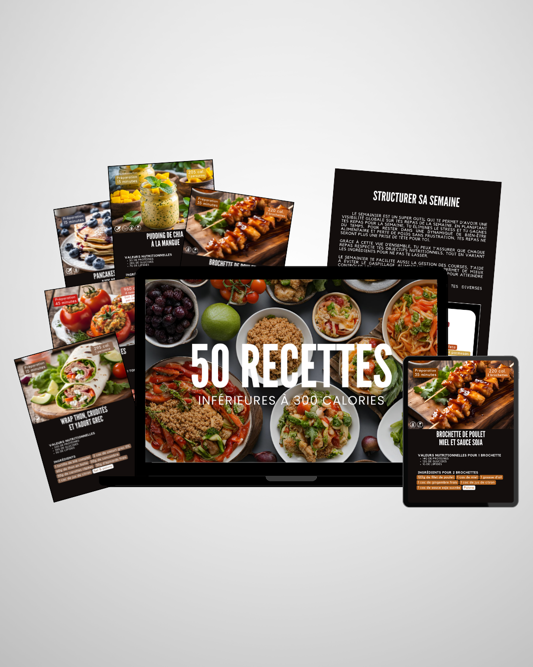 50 recettes inférieures à 300 calories
